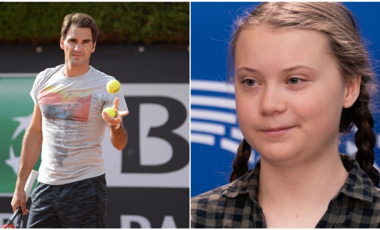 Roger Federer attaccato da Greta Thunberg: «Svegliati»