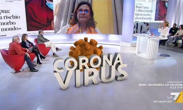Coronavirus in Africa, a La7 si ride: «Virus non prendono barconi ma aerei»