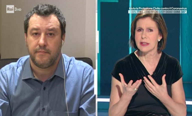 Bianca Berlinguer dice la verità in diretta ma Salvini non se ne accorge