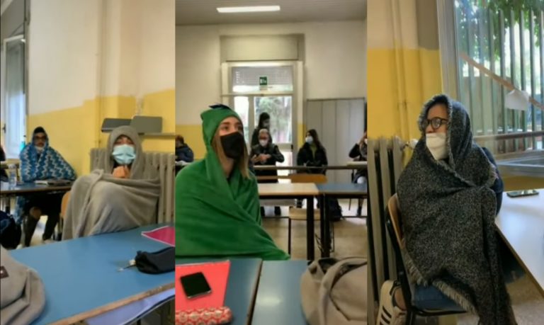 Finestre aperte in classe contro il virus: studenti si ammalano per il freddo