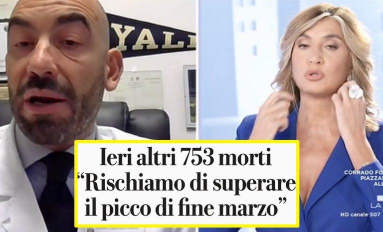Letalità in Italia altissima: Bassetti spiega in tv la “truffa” che ci propinano