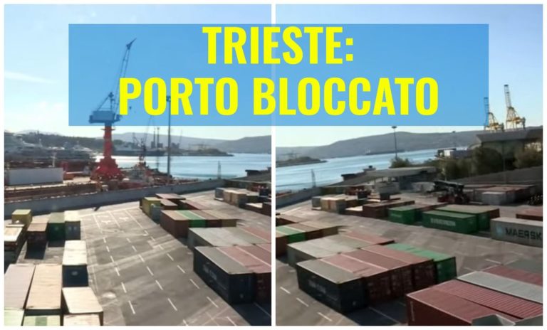 Trieste no GP, prime immagini in diretta confermano: porto bloccato – Video