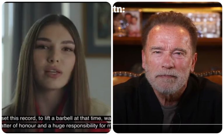 Naumova, la 23enne russa fa a pezzi Schwarzenegger: «Ti ricordi di me?»