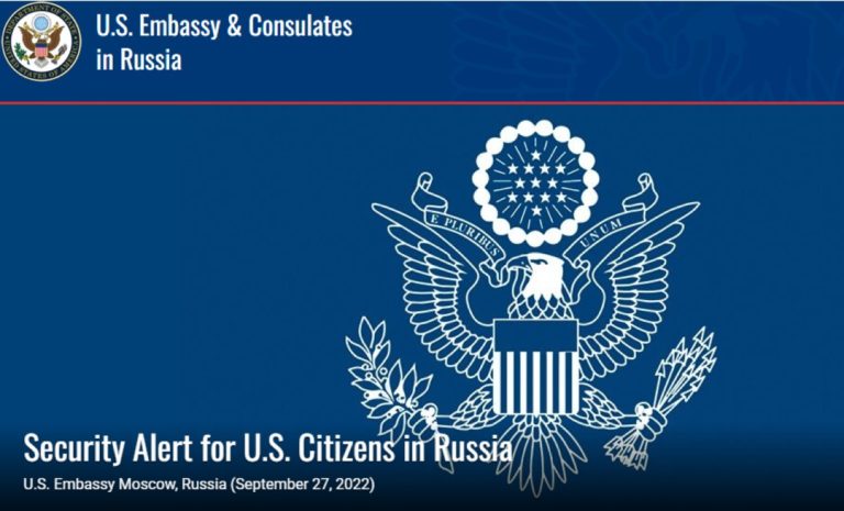 Ambasciata USA in Russia ai cittadini: “Lasciare immediatamente il Paese”